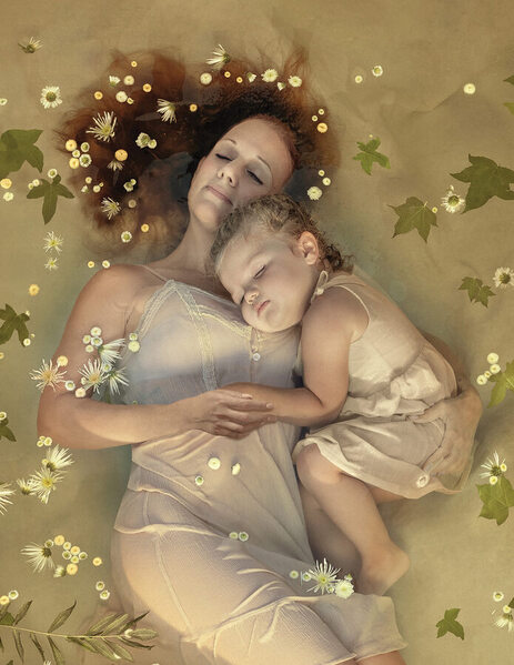 Photograph Natalie Vorontsoff Mother And Child on One Eyeland